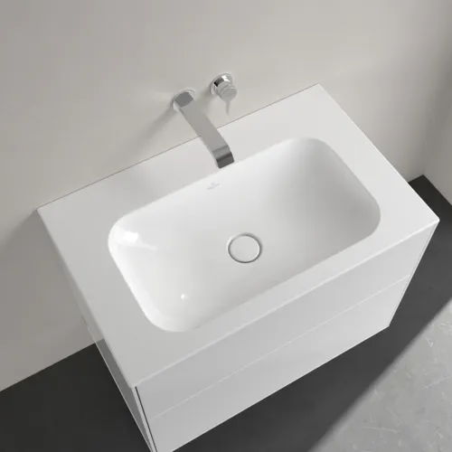 Bild von VILLEROY BOCH Finion Schrankwaschtisch, 800 x 500 x 160 mm, Weiß Alpin CeramicPlus, ohne Überlauf #416483R1