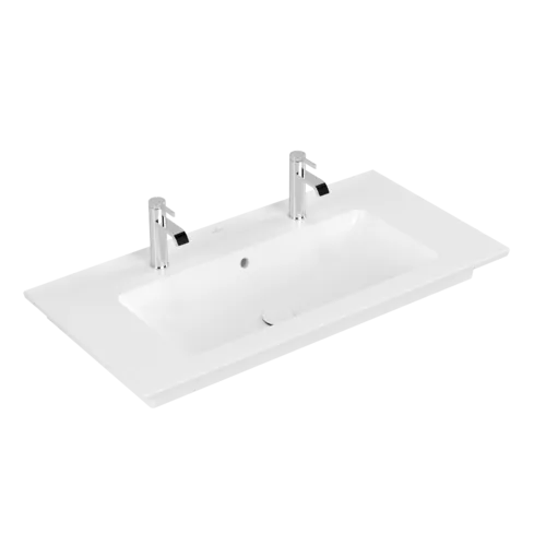 VILLEROY BOCH Venticello Vanity washbasin, 1000 x 500 x 170 mm, Stone White CeramicPlus, with overflow #4104AKRW resmi