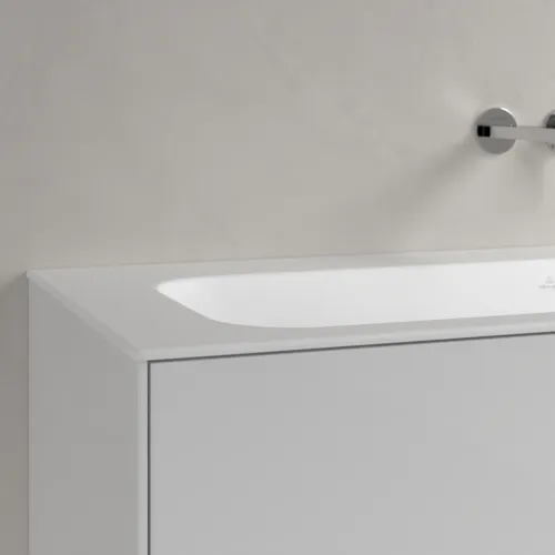 Bild von VILLEROY BOCH Finion Schrankwaschtisch, 1200 x 500 x 160 mm, Stone White CeramicPlus, ohne Überlauf #4164C3RW