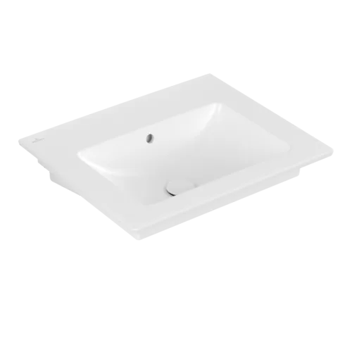 Picture of VILLEROY BOCH Venticello Washbasin, 600 x 505 x 165 mm, Stone White CeramicPlus, with overflow #412462RW