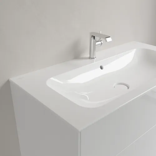 Bild von VILLEROY BOCH Finion Schrankwaschtisch, 1000 x 500 x 160 mm, Weiß Alpin CeramicPlus, mit verdecktem Überlauf #4164ABR1