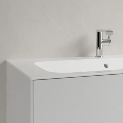 Bild von VILLEROY BOCH Finion Schrankwaschtisch, 1000 x 500 x 160 mm, Weiß Alpin CeramicPlus, mit verdecktem Überlauf #4164ABR1
