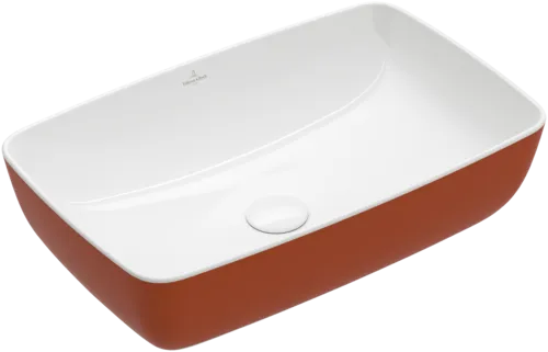VILLEROY BOCH Artis Surface-mounted washbasin, 580 x 385 x 130 mm, Rust, without overflow #417258BCW8 resmi