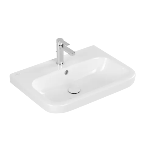 VILLEROY BOCH Architectura Washbasin, 650 x 470 x 180 mm, White Alpin CeramicPlus, with overflow, ground #4188KGR1 resmi