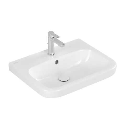 VILLEROY BOCH Architectura Washbasin, 600 x 470 x 180 mm, White Alpin CeramicPlus, with overflow, ground #41886GR1 resmi
