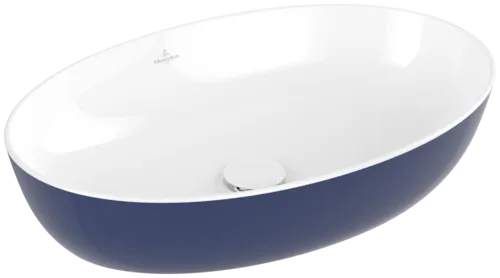 Зображення з  VILLEROY BOCH Artis Surface-mounted washbasin, 610 x 410 x 130 mm, Deep Ocean, without overflow #419861BCS4