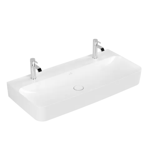 VILLEROY BOCH Finion Washbasin, 1000 x 470 x 165 mm, Stone White CeramicPlus, without overflow #4168A1RW resmi
