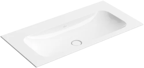 VILLEROY BOCH Finion Vanity washbasin, 1000 x 500 x 160 mm, White Alpin CeramicPlus, without overflow, unground #4164A3R1 resmi