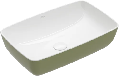 VILLEROY BOCH Artis Surface-mounted washbasin, 580 x 385 x 130 mm, Sage Green, without overflow #417258BCS8 resmi