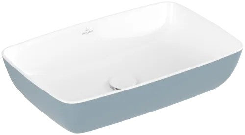 Зображення з  VILLEROY BOCH Artis Surface-mounted washbasin, 580 x 385 x 130 mm, Frozen, without overflow #417258BCS6