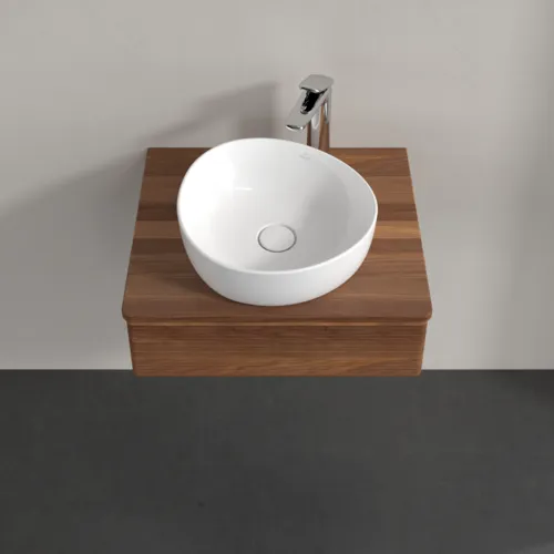 Bild von VILLEROY BOCH Antao Waschbeckenunterschrank, 1 Auszug, 600 x 190 x 500 mm, Front mit Struktur, Warm Walnut / Warm Walnut #K07152HM