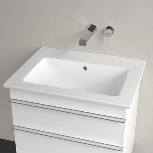 Bild von VILLEROY BOCH Venticello Waschbecken, 655 x 500 x 170 mm, Stone White CeramicPlus, mit Überlauf #412467RW