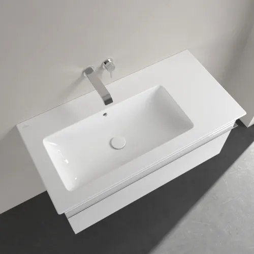 Bild von VILLEROY BOCH Venticello Schrankwaschtisch, 1000 x 500 x 170 mm, Weiß Alpin CeramicPlus, mit Überlauf #4134L3R1