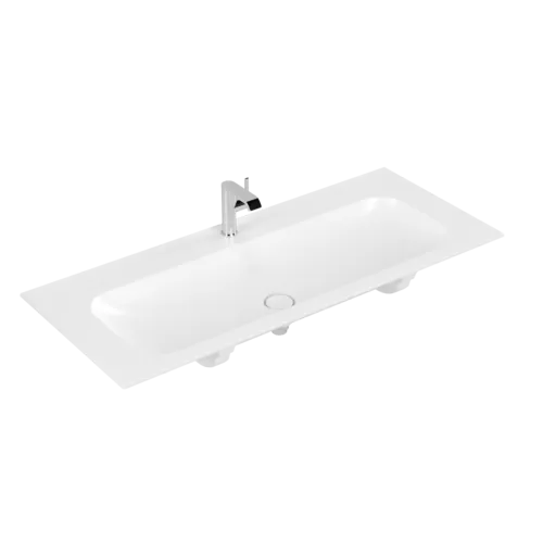εικόνα του VILLEROY BOCH Finion Vanity washbasin, 1200 x 500 x 160 mm, Stone White CeramicPlus, without overflow, unground #4164C2RW