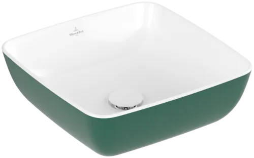 VILLEROY BOCH Artis Surface-mounted washbasin, 410 x 410 x 130 mm, Forest, without overflow #417841BCS7 resmi
