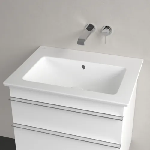 Bild von VILLEROY BOCH Venticello Waschbecken, 655 x 500 x 170 mm, Weiß Alpin CeramicPlus, mit Überlauf #412467R1