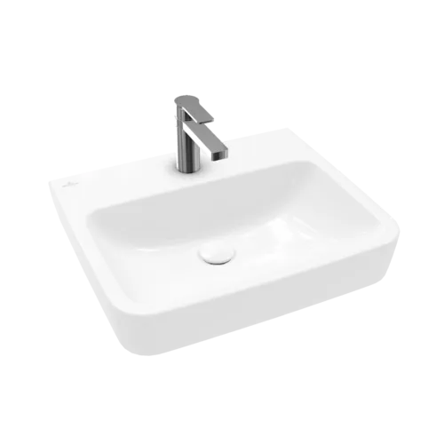 Picture of VILLEROY BOCH O.novo Washbasin, 550 x 460 x 175 mm, White Alpin CeramicPlus, without overflow #4A4156R1
