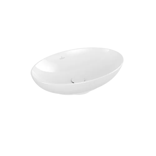 VILLEROY BOCH Loop & Friends Surface-mounted washbasin, 560 x 380 x 120 mm, White Alpin CeramicPlus, with overflow #4A4700R1 resmi
