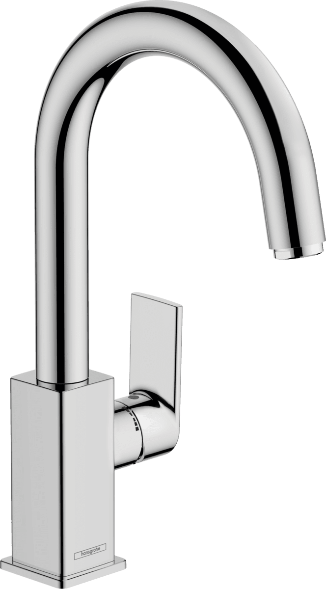 Зображення з  HANSGROHE Vernis Shape Single lever basin mixer with swivel spout and pop-up waste set #71564000 - Chrome