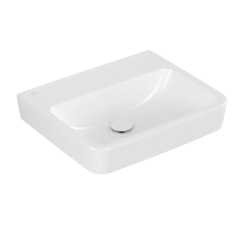 Picture of VILLEROY BOCH O.novo Washbasin, 550 x 460 x 175 mm, White Alpin, without overflow, Ground underside and rear #4A41MF01