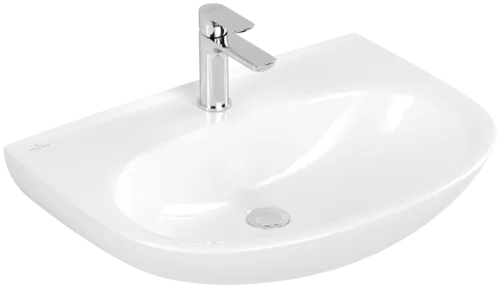 Picture of VILLEROY BOCH O.novo Washbasin, 650 x 480 x 180 mm, White Alpin, without overflow #4A406601