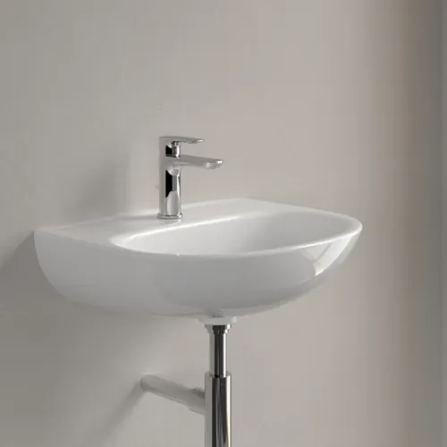 Bild von VILLEROY BOCH O.novo Waschbecken, 550 x 440 x 180 mm, Weiß Alpin CeramicPlus, ohne Überlauf #4A4056R1