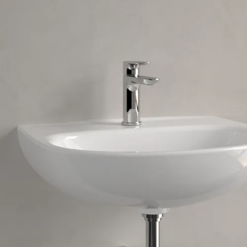 Bild von VILLEROY BOCH O.novo Waschbecken, 550 x 440 x 180 mm, Weiß Alpin CeramicPlus, ohne Überlauf #4A4056R1