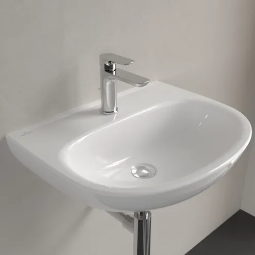 Bild von VILLEROY BOCH O.novo Waschbecken, 550 x 440 x 180 mm, Weiß Alpin CeramicPlus, ohne Überlauf #4A4056R1