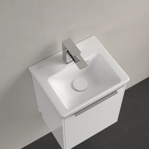 VILLEROY BOCH Subway 3.0 Handwaschbecken, 370 x 305 x 130 mm, Stone White CeramicPlus, mit Überlauf #437037RW, Bild 4