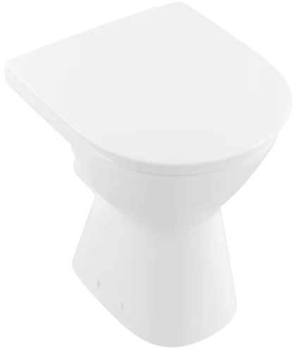 Bild von VILLEROY BOCH ViCare Flachspül-WC spülrandlos, bodenstehend, Weiß Alpin CeramicPlus #4684R0R1
