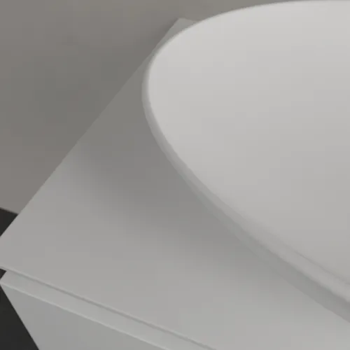 Bild von VILLEROY BOCH Loop & Friends Aufsatzwaschbecken, 620 x 420 x 120 mm, Stone White CeramicPlus, mit Überlauf #4A4800RW
