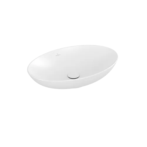 εικόνα του VILLEROY BOCH Loop & Friends Surface-mounted washbasin, 620 x 420 x 120 mm, Stone White CeramicPlus, with overflow #4A4800RW