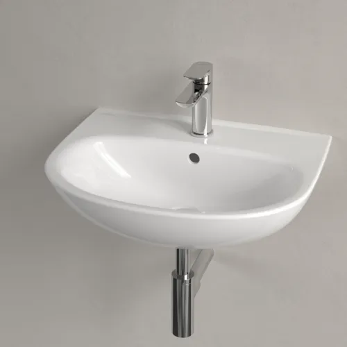 Bild von VILLEROY BOCH O.novo Waschbecken, 550 x 440 x 180 mm, Weiß Alpin, mit Überlauf #4A405501