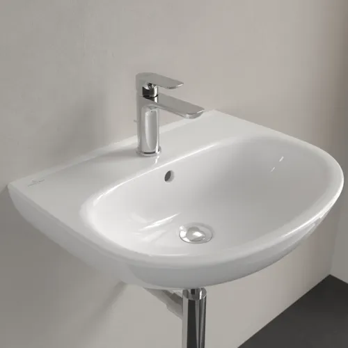 Bild von VILLEROY BOCH O.novo Waschbecken, 550 x 440 x 180 mm, Weiß Alpin, mit Überlauf #4A405501