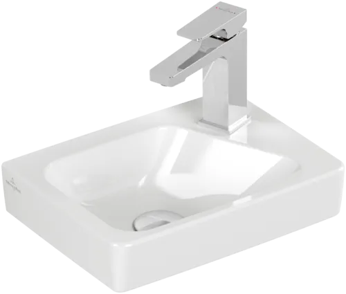 Bild von VILLEROY BOCH Architectura Handwaschbecken, 360 x 265 x 135 mm, Weiß Alpin CeramicPlus, mit Überlauf #438636R1