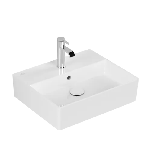 Зображення з  VILLEROY BOCH Memento 2.0 Washbasin, 500 x 420 x 140 mm, White Alpin CeramicPlus, with overflow, ground #4A225GR1