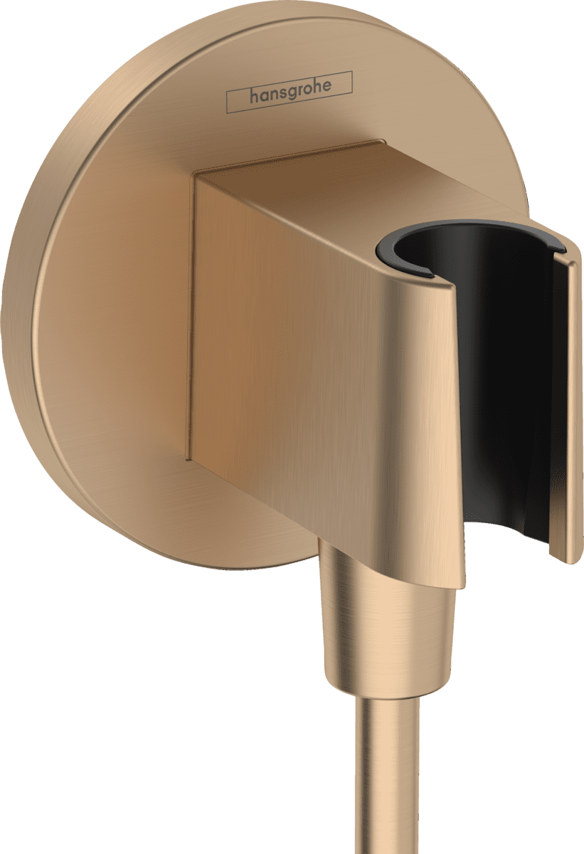 Bild von HANSGROHE FixFit S Wandanschluss mit Brausehalter Brushed Bronze 26888140