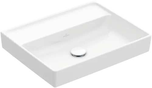 VILLEROY BOCH Collaro Washbasin, 550 x 440 x 160 mm, White Alpin CeramicPlus, without overflow #4A3358R1 resmi
