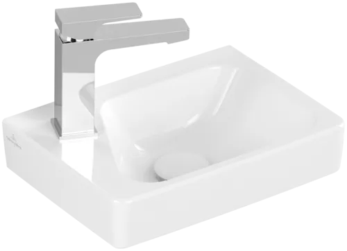 VILLEROY BOCH Architectura Handwashbasin, 360 x 265 x 135 mm, White Alpin, without overflow #43853701 resmi