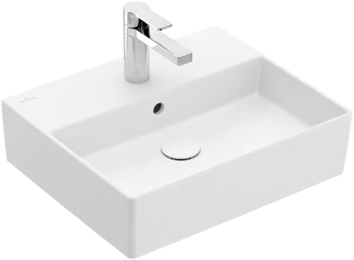 Зображення з  VILLEROY BOCH Memento 2.0 Washbasin, 500 x 420 x 140 mm, Stone White CeramicPlus, with overflow, ground #4A225GRW