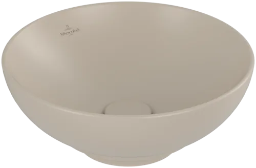 VILLEROY BOCH Loop & Friends Surface-mounted washbasin, 380 x 380 x 120 mm, Almond CeramicPlus, with overflow #4A4500AM resmi