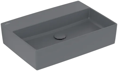 VILLEROY BOCH Memento 2.0 Surface-mounted washbasin, 600 x 420 x 140 mm, Graphite CeramicPlus, without overflow #4A0763I4 resmi