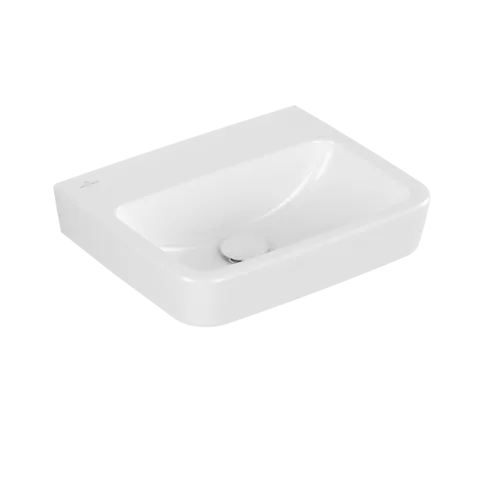 Bild von VILLEROY BOCH O.novo Handwaschbecken, 450 x 370 x 160 mm, Weiß Alpin AntiBac CeramicPlus, ohne Überlauf #434448T2