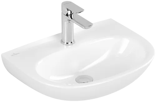 Зображення з  VILLEROY BOCH O.novo Handwashbasin, 500 x 380 x 160 mm, White Alpin, without overflow #43405101