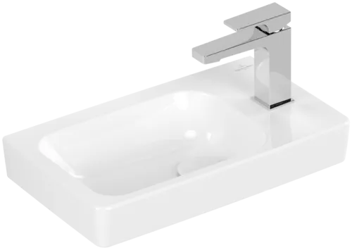 Picture of VILLEROY BOCH Architectura Handwashbasin, 480 x 275 x 138 mm, White Alpin CeramicPlus, without overflow #438649R1