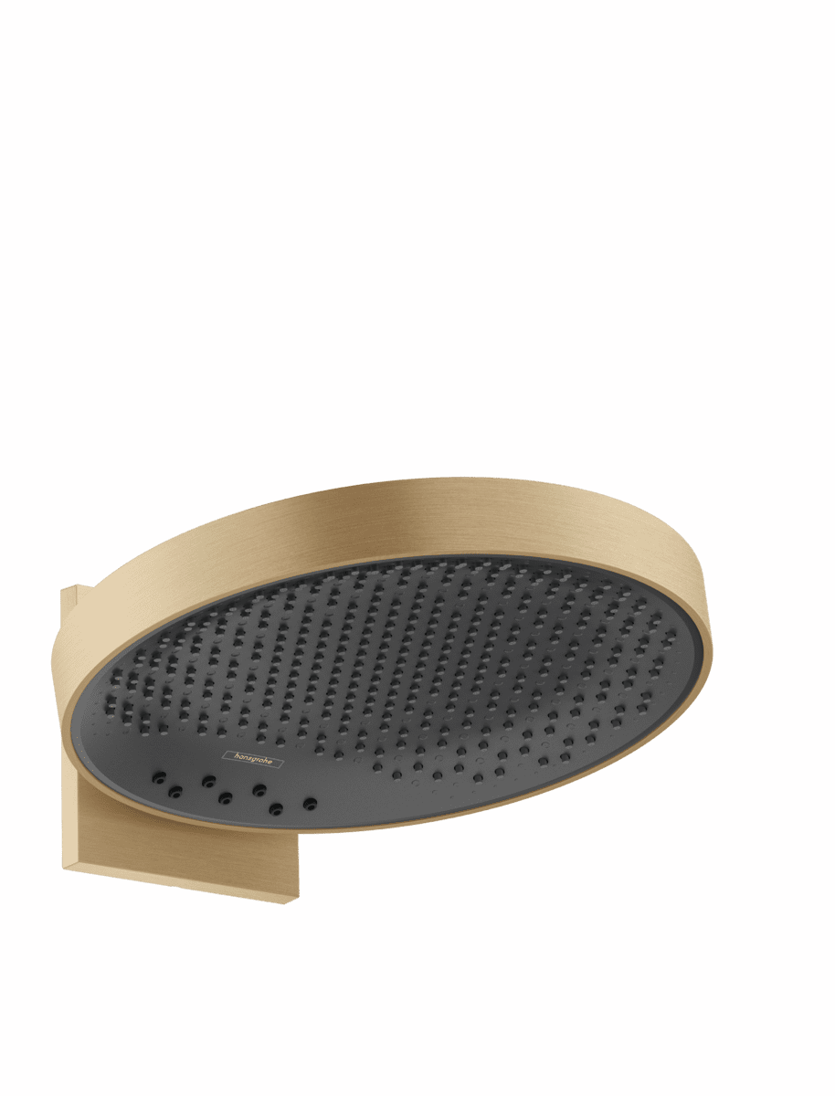 Picture of HANSGROHE Rainfinity Overhead shower 360 3jet with wall connector Brushed Bronze 26234140