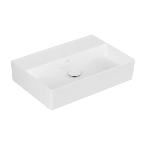 Bild von VILLEROY BOCH Memento 2.0 Waschbecken, 600 x 420 x 135 mm, Weiß Alpin CeramicPlus, ohne Überlauf, geschliffen #4A226FR1