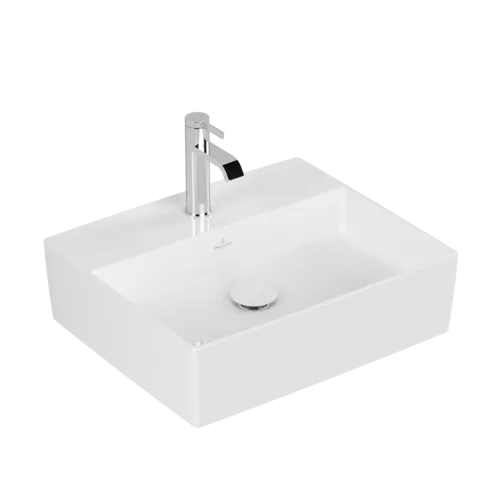 VILLEROY BOCH Memento 2.0 Surface-mounted washbasin, 498 x 420 x 139 mm, White Alpin CeramicPlus, without overflow #4A0751R1 resmi