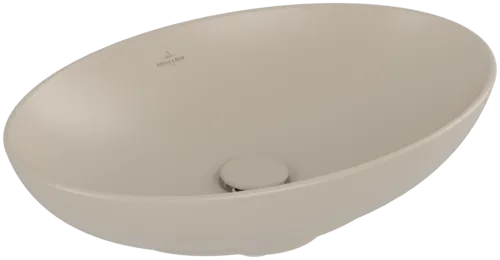 VILLEROY BOCH Loop & Friends Surface-mounted washbasin, 560 x 380 x 120 mm, Almond CeramicPlus, without overflow #4A4701AM resmi