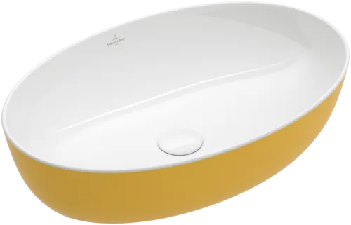 Зображення з  VILLEROY BOCH Artis Surface-mounted washbasin, 610 x 410 x 130 mm, Indian Summer, without overflow #419861BCW9